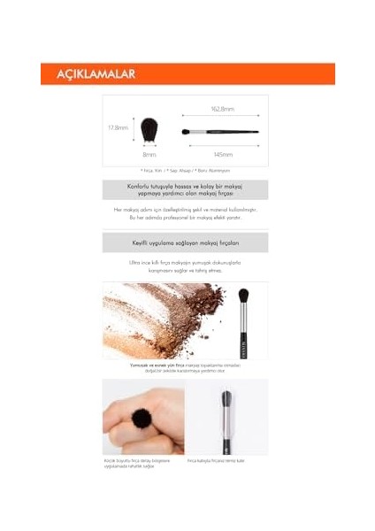 Mıssha Far Karıştırma Fırçası Artistool Blending Brush #204 fiyatları