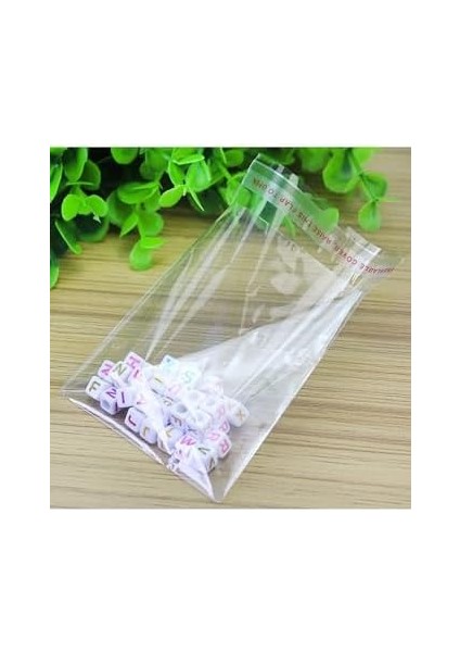 Bimotif Bantlı Şeffaf Poşet 10X15 cm 100 Adet