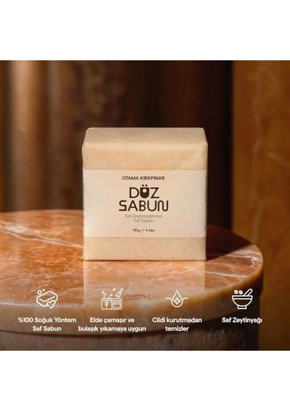Otama Kırkpınar Doğal Besleyici Zeytinyağlı Düz Sabun 130 gr