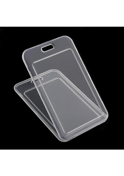 Premium Kart Kılıfı Şeffaf Dikey Kartı Kart