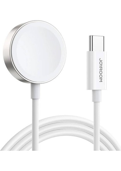 Joyroom S-IW004 Manyetik Şarj Tipi C Kablo 120 cm Apple Watch Beyaz