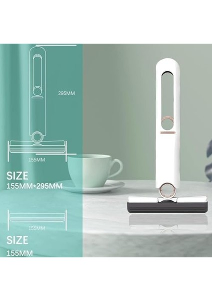 Yunhan Taşınabilir Küçük Mini Mop, Cam Temizleme ve Kurulama Mopu,katlanabilir Cam Temizleme Mop