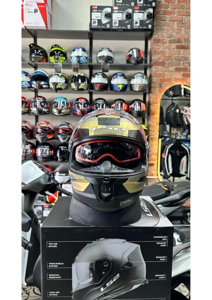 Stream 2 Road Mat Sıyah-Gold-Grı Kask fiyatları