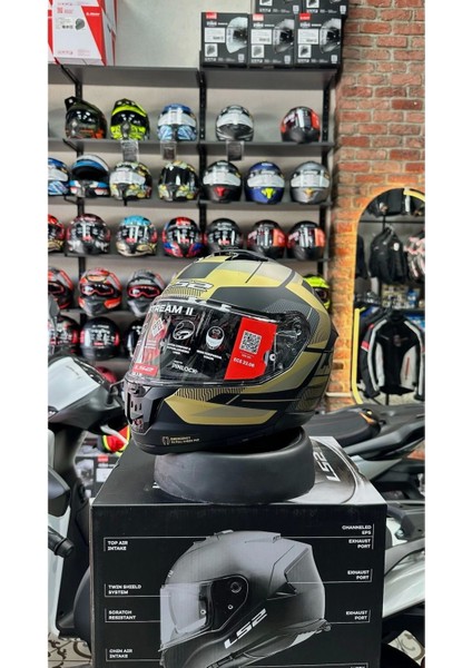 Stream 2 Road Mat Sıyah-Gold-Grı Kask modelleri