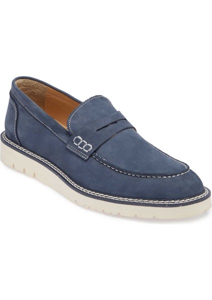 Lacivert Hakiki Nubuk Deri Erkek Casual Ayakkabı - E24I1AY56760-C39 indirimleri