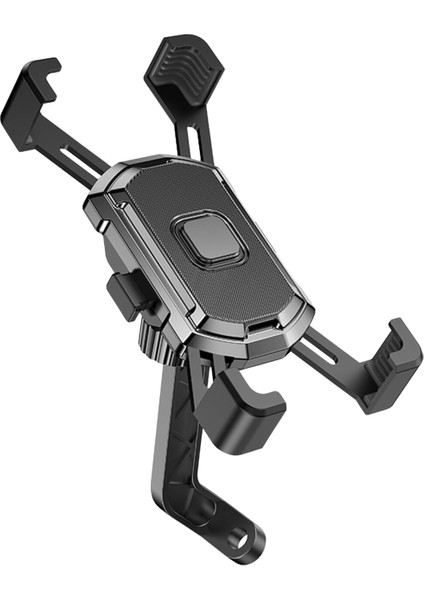 360° Ayarlanabilir Ayna Dibi Bağlantılı Motosiklet Telefon Tutucu
