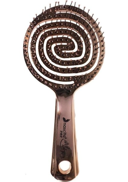 Nascita Pro 3D Flexi Kontrol Açma Tarama Saç Fırçası Krom - 35 modelleri