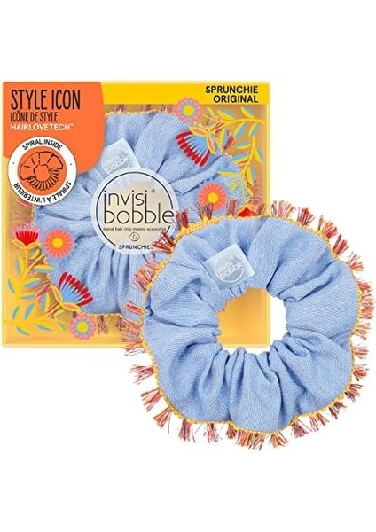 Invisibobble Sprunchie ''hola Lola'' Limited Collection Flores & Bloom - Kumaş Kaplı Saç Tokası