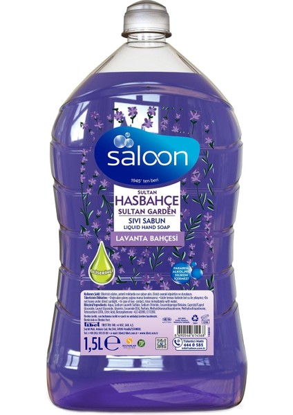 Saloon Sıvı Sabun Has Bahçe 1.5 L