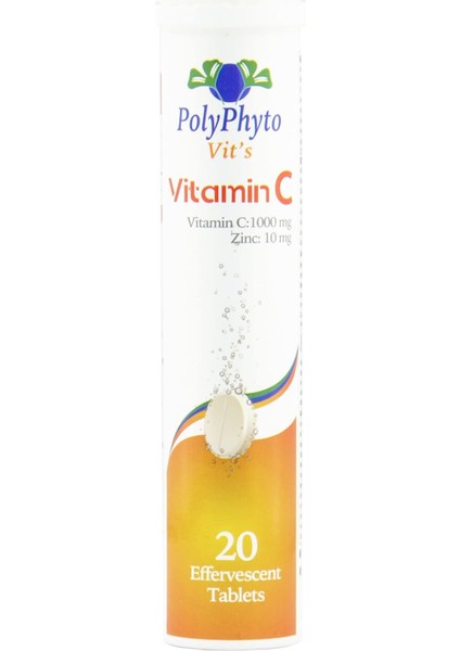 Polyphyto Vitamin C + Zinc 20'li Efervesan Tablet fiyatları