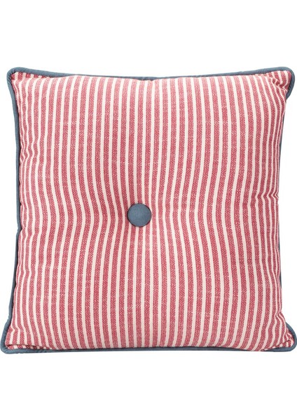 Chantilly Kırmızı Çizgili Pamuk Yastık 40X40CM