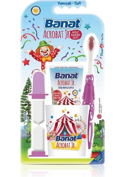 Banat Junior Bardaklı Set (Mor)