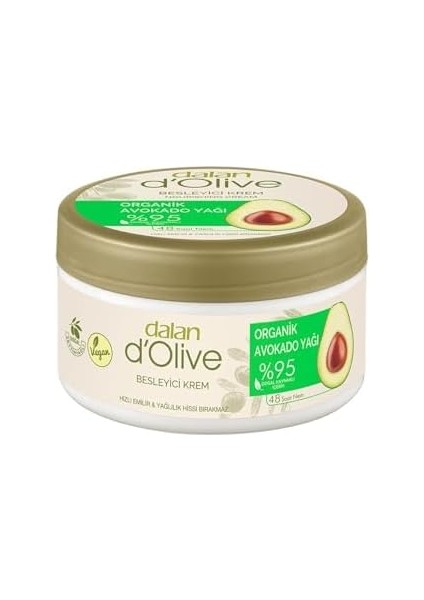 Dalan D’olive Besleyici Krem Organik Avokado Yağı 250 ml