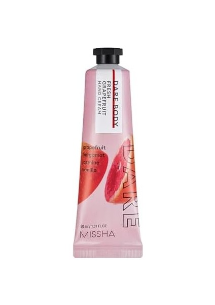 Mıssha Çarpıcı Kokulu, Nemlendirme Etkili El Bakım Kremi Dare Body Hand Cream (Fresh Grapefruit)