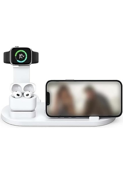 4'ü 1 Arada Kablosuz Hızlı Şarj Istasyonu: 15-12 Pro Max,, Airpods ve Telefonlar Için Hızlı Şarj, Zahmetsiz Şarj Deneyimi fiyatları
