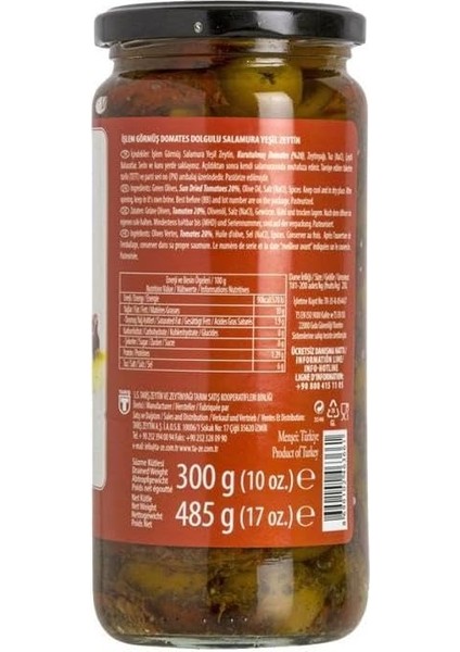 Tariş Yeşil Kuru Domatesli (180-200)