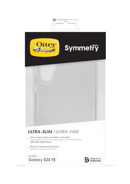 Symmetry Clear S24 Fe Için Kılıf, Düşmeye Dayanıklı, Ince Kılıf, 3x Askeri Standartlara Göre Test Edilmiştir, Şeffaf modelleri
