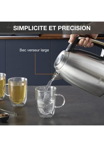 Su Isıtıcısı, Fırçalanmış Metal Yüzey, 1.7 L Kapasite, Açılır Kapak, Döküş Ucu, Sap Üzerinde Su Seviyesi Göstergesi, Otomatik Kapanma Özelliği fiyatları