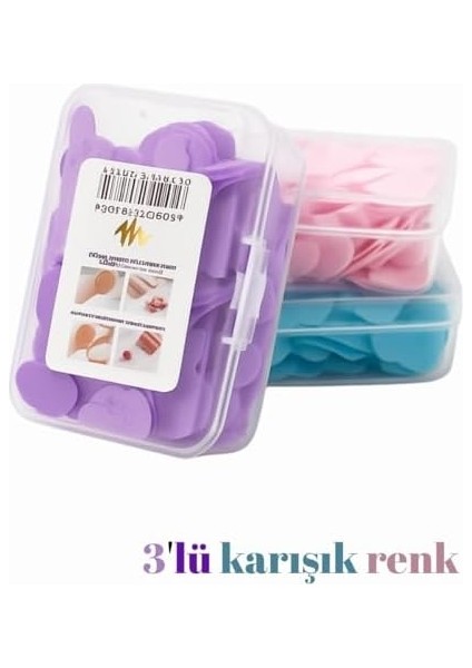 3’lü Renkli Kalp Şekilli Taşınabilir El Sabunu – Hijyenik Tek Kullanımlık Sabun Kutusu modelleri