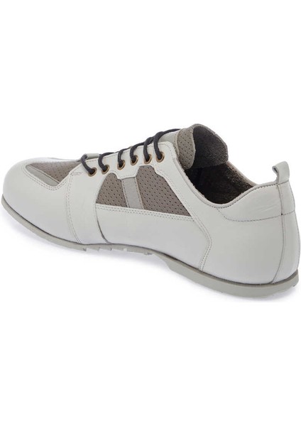 Gri Hakiki Deri Erkek Sneaker - E24I1AY56755-I8H