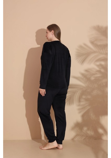 Estiva 25394 Uzun Kol Battal Kadife Pijama Takımı fiyatları