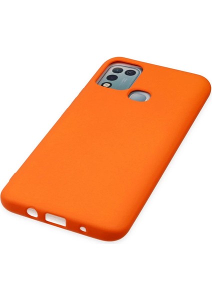 Infinix Hot 10 Play Kılıf Nano Içi Kadife Silikon - Turuncu indirimleri