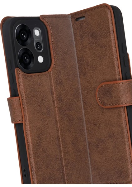 Oppo Reno 14 Trend S Plus Kapaklı Kılıf - Taba modelleri