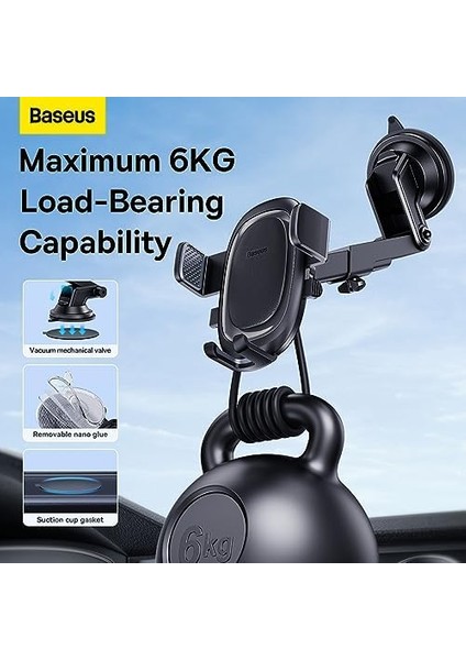 Ultracontrol Pro Serisi Clamp-Type Araç Içi Telefon Tutucu Set Cluster, Siyah modelleri