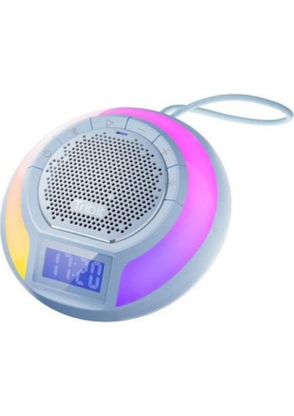 Ipx7 Su Geçirmez, 18 Saat Oynatma Süresi Dahili Mikrofon Işıklı Hoparlör Mavi