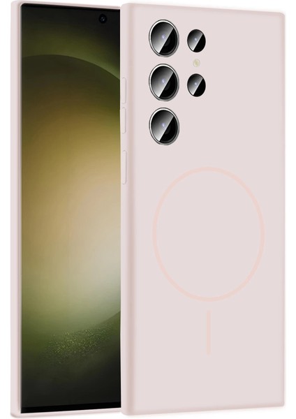 Joko Samsung Galaxy S23 Ultra Kılıf Jully Magsafe Kapak - Pudra