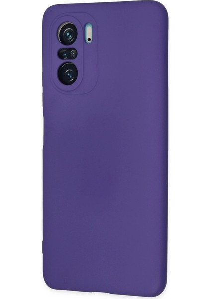 Xiaomi Poco F3 Kılıf Nano Içi Kadife Silikon - Mor modelleri