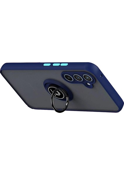 CPT05 Samsung Galaxy S25 Fe Montreal Yüzüklü Silikon Kapak - Lacivert fiyatları