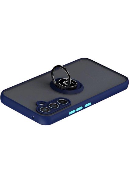 CPT05 Samsung Galaxy S25 Fe Montreal Yüzüklü Silikon Kapak - Lacivert modelleri