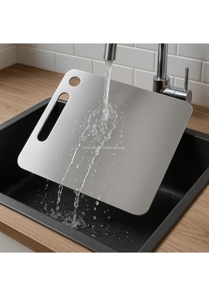 Paslanmaz Çelik Kesim Panosu, Metal Kesme Tahtası, 304 Kalite Çelik, Hijyenik ve Dayanıklı, 34 x 24 Cm, Bıçak Dostu Tasarım, Temizlenebilir, Mutfak ve Profesyonel Kullanım Için Ideal fiyatları