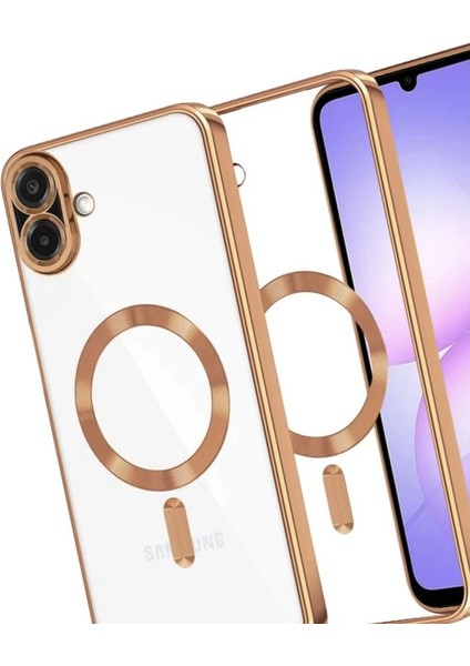 Samsung Galaxy A07 Kross Magneticsafe Kapak - Çöl Titanyum modelleri