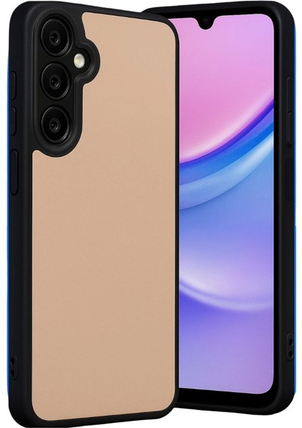 Samsung Galaxy M15 Kılıf Aras Deri Kapak - Pudra