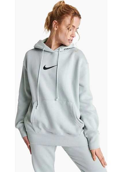 Sportswear Gel-Midi Swoosh Oversized Fleece Pullover Kadın Kapüşonlu Sweatshirt FD0892-034