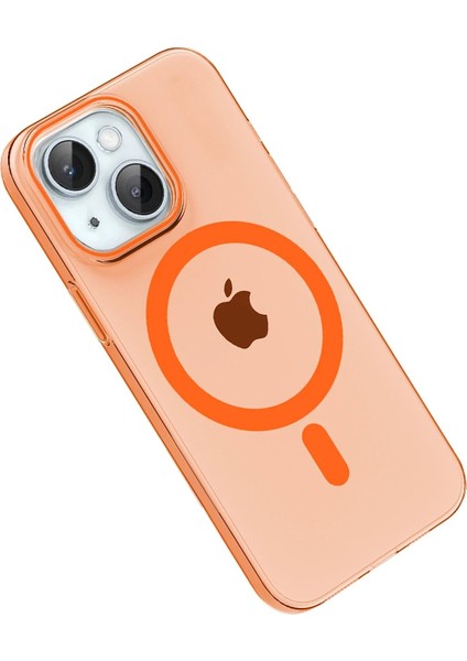 CPT05 Apple iPhone 14 Pc Blank Magsafe Kapak - Turuncu modelleri