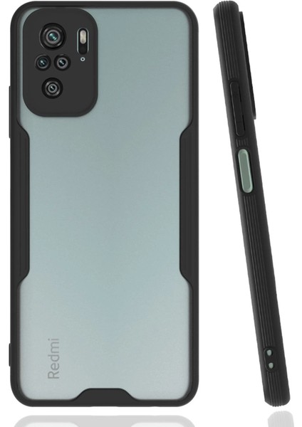 Xiaomi Redmi Note 10 Kılıf Platin Silikon - Siyah