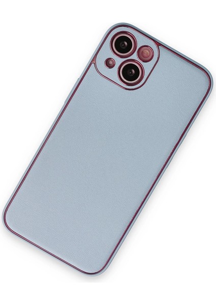 Iphone 14 Plus Kılıf Coco Deri Silikon Kapak - Sky Blue fiyatları
