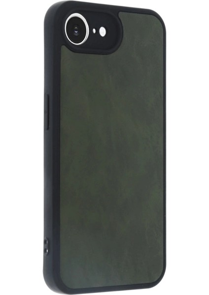 Iphone 16E Kılıf Aras Deri Kapak - Koyu Yeşil modelleri
