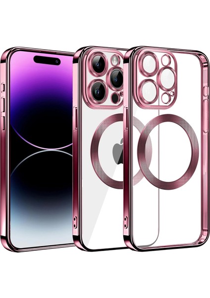 Iphone 13 Pro Max Kılıf Slot Silikon - Rose Gold