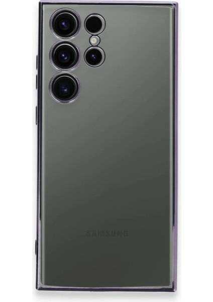 Samsung Galaxy S24 Ultra Kılıf Razer Lensli Silikon - Siyah