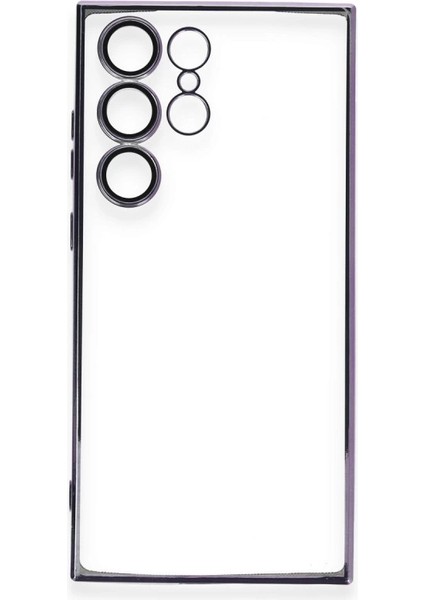 Samsung Galaxy S24 Ultra Kılıf Razer Lensli Silikon - Siyah modelleri