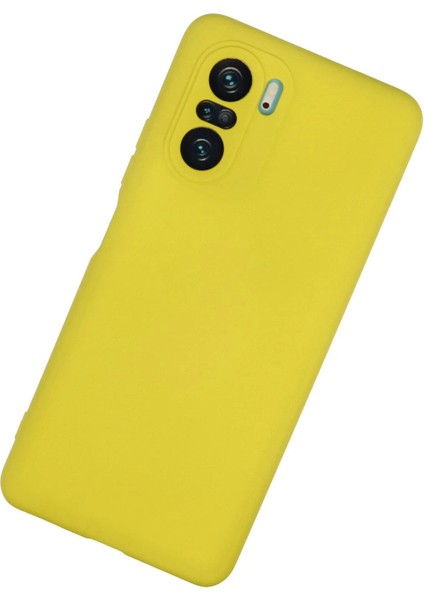 Xiaomi Poco F3 Kılıf Nano Içi Kadife Silikon - Sarı fiyatları
