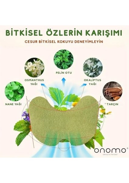 Onomo Bitkisel Isıtmalı Fizik Tedavi Yakı Bandı, Sırt, Omuz, Bel ve Boyun Için, 10 Adet fiyatları