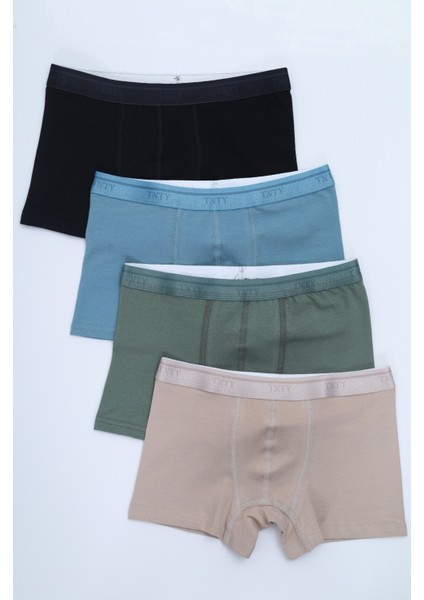 Erkek Çocuk Tnty Yazı Baskılı 4lü Paket Boxer