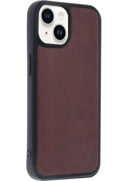 Iphone 15 Kılıf Aras Deri Kapak - Bordo modelleri