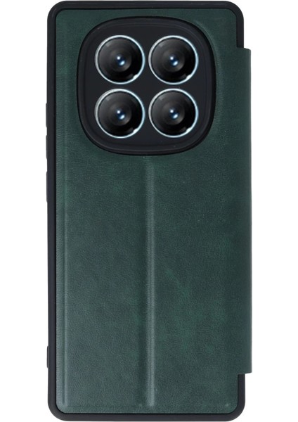 Xiaomi Redmi Note 14 Pro 5g Kılıf Flip Cover - Koyu Yeşil fiyatları