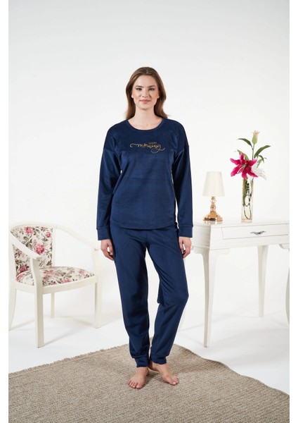 Estiva 25386 Uzun Kol Kadife Pijama Takımı